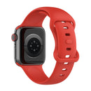Silicone Watch Band, Size: Small Code For Apple Watch Series 7 41mm / 6 & SE & 5 & 4 40mm / 3 & 2 & 1 38mm(Red)