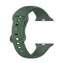 Silicone Watch Band, Size: Small Code For Apple Watch Series 7 41mm / 6 & SE & 5 & 4 40mm / 3 & 2 & 1 38mm(Dark Green)
