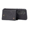 For Huawei P50 Double Buckle PU + TPU Shockproof Magnetic Protective Case with Card Slot & Holder(Black)