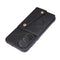 For Huawei P50 Double Buckle PU + TPU Shockproof Magnetic Protective Case with Card Slot & Holder(Black)
