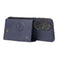 For Huawei P50 Double Buckle PU + TPU Shockproof Magnetic Protective Case with Card Slot & Holder(Blue)