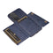For Huawei P50 Double Buckle PU + TPU Shockproof Magnetic Protective Case with Card Slot & Holder(Blue)