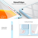 DUX DUCIS TOBY Series Shockproof PU Leather + PC + TPU Horizontal Flip Case with Holder & Pen Slot & Sleep / Wake-up Function For iPad 10.2 2021 / 2020 / 2019(Blue)