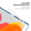 DUX DUCIS TOBY Series Shockproof PU Leather + PC + TPU Horizontal Flip Case with Holder & Pen Slot & Sleep / Wake-up Function For iPad 10.2 2021 / 2020 / 2019(Blue)