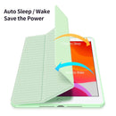DUX DUCIS TOBY Series Shockproof PU Leather + PC + TPU Horizontal Flip Case with Holder & Pen Slot & Sleep / Wake-up Function For iPad 10.2 2021 / 2020 / 2019(Green)