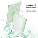 DUX DUCIS TOBY Series Shockproof PU Leather + PC + TPU Horizontal Flip Case with Holder & Pen Slot & Sleep / Wake-up Function For iPad 10.2 2021 / 2020 / 2019(Green)