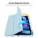 DUX DUCIS TOBY Series Shockproof PU Leather + PC + TPU Horizontal Flip Case with Holder & Pen Slot & Sleep / Wake-up Function For iPad Air 2022 / 2020 10.9(Blue)