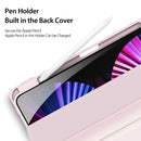 DUX DUCIS TOBY Series Shockproof PU Leather + PC + TPU Horizontal Flip Case with Holder & Pen Slot & Sleep / Wake-up Function For iPad Air 2022 / 2020 10.9(Pink)