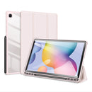 For Samsung Galaxy Tab S6 Lite P610/P615 DUX DUCIS TOBY Series Antiskid PU Leather + PC + TPU Horizontal Flip Case with Holder & Pen Slot & Sleep / Wake-up Function(Pink)