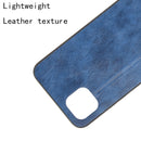 For OPPO Realme C11 2021 / Realme C20 Shockproof Sewing Cow Pattern Skin PC + PU + TPU Case(Blue)