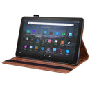 For Amazon Fire HD 8 2020 10th Gen Business Shockproof Horizontal Flip Leather Case with Holder & Card Slots & Photo Frame & Pen Slot & Sleep / Wake-up Function(Brown)