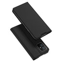 For ASUS Zenfone 8 DUX DUCIS Skin Pro Series Horizontal Flip PU + TPU Leather Case with Holder & Card Slots(Black)