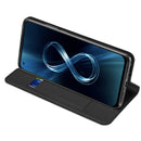 For ASUS Zenfone 8 DUX DUCIS Skin Pro Series Horizontal Flip PU + TPU Leather Case with Holder & Card Slots(Black)