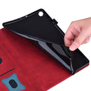 For Samsung Galaxy Tab A 8.0 2019 SM-T290 / SM-T295 Business Shockproof Horizontal Flip Leather Case with Holder & Card Slots & Photo Frame & Pen Slot(Red)