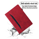 For Samsung Galaxy Tab A 8.0 2019 SM-T290 / SM-T295 Business Shockproof Horizontal Flip Leather Case with Holder & Card Slots & Photo Frame & Pen Slot(Red)