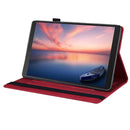 For Samsung Galaxy Tab A 8.0 2019 SM-T290 / SM-T295 Business Shockproof Horizontal Flip Leather Case with Holder & Card Slots & Photo Frame & Pen Slot(Red)