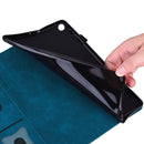 For Samsung Galaxy Tab A 8.0 2019 SM-T290 / SM-T295 Business Shockproof Horizontal Flip Leather Case with Holder & Card Slots & Photo Frame & Pen Slot(Blue)