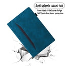For Samsung Galaxy Tab A 8.0 2019 SM-T290 / SM-T295 Business Shockproof Horizontal Flip Leather Case with Holder & Card Slots & Photo Frame & Pen Slot(Blue)