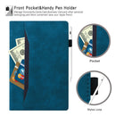 For Samsung Galaxy Tab A 8.0 2019 SM-T290 / SM-T295 Business Shockproof Horizontal Flip Leather Case with Holder & Card Slots & Photo Frame & Pen Slot(Blue)