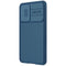For Samsung Galaxy S21 FE 5G NILLKIN Black Mirror Pro Series Camshield Full Coverage Dust-proof Scratch Resistant Phone Case(Blue)