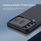 For Samsung Galaxy S21 FE 5G NILLKIN Black Mirror Pro Series Camshield Full Coverage Dust-proof Scratch Resistant Phone Case(Black)