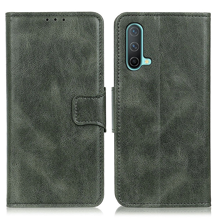 For OnePlus Nord CE 5G Mirren Crazy Horse Texture Horizontal Flip Leather Case with Holder & Card Slots & Wallet(Dark Green)