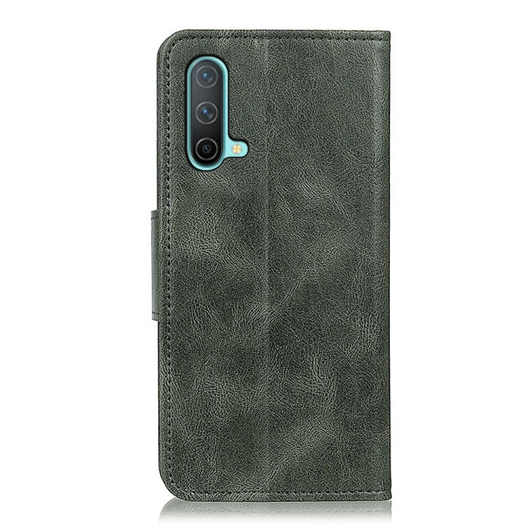 For OnePlus Nord CE 5G Mirren Crazy Horse Texture Horizontal Flip Leather Case with Holder & Card Slots & Wallet(Dark Green)