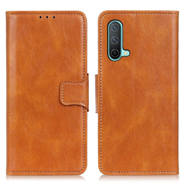 For OnePlus Nord CE 5G Mirren Crazy Horse Texture Horizontal Flip Leather Case with Holder & Card Slots & Wallet(Brown)