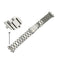 For OPPO Watch 46mm Three-beads Steel Watch Band(Black)