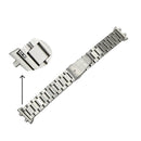 For OPPO Watch 46mm Three-beads Steel Watch Band(Silver Gold)