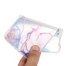 Laser Marble Pattern Clear TPU Shockproof Protective Case For iPhone XR(Pink)