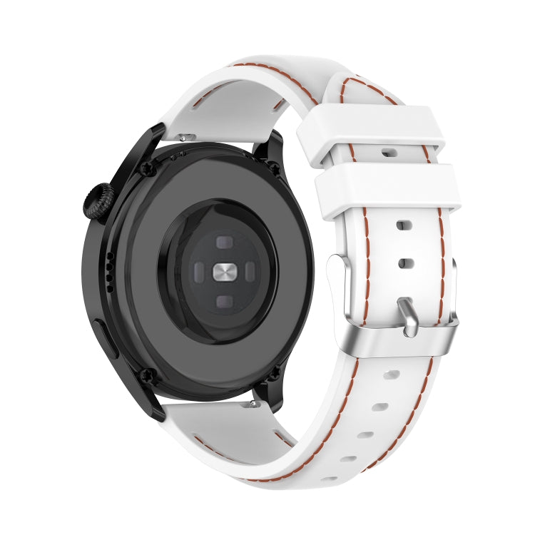 For Huawei Watch 3 / 3 Pro 22mm Silicone Watch Band(White)