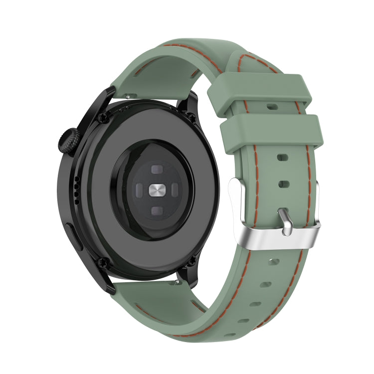 For Huawei Watch 3 / 3 Pro 22mm Silicone Watch Band(Light Green)