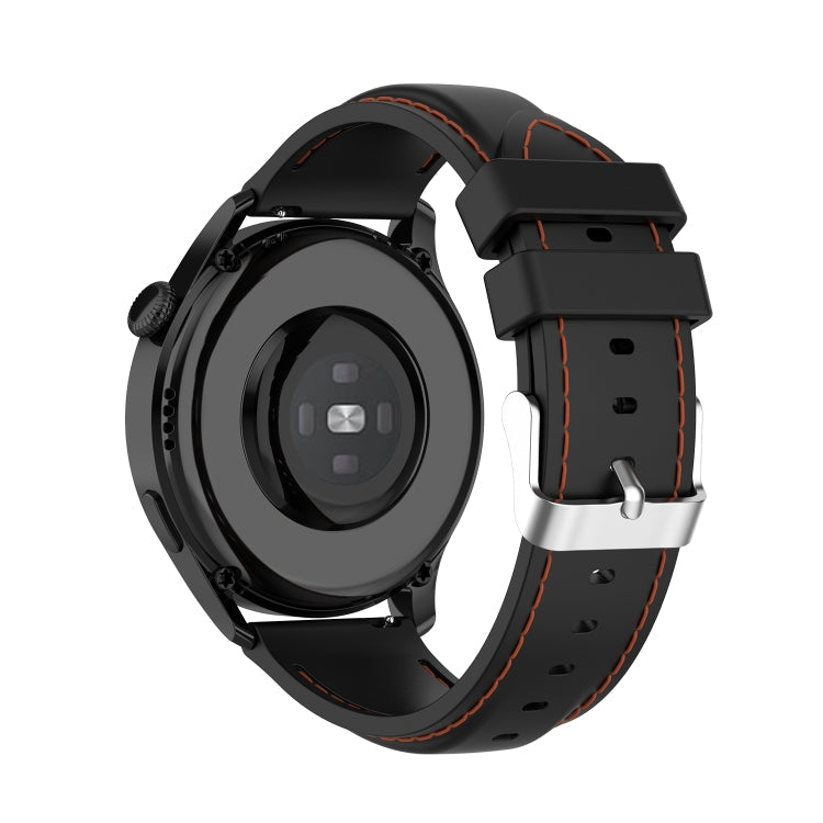 For Huawei Watch 3 / 3 Pro 22mm Silicone Watch Band(Black)