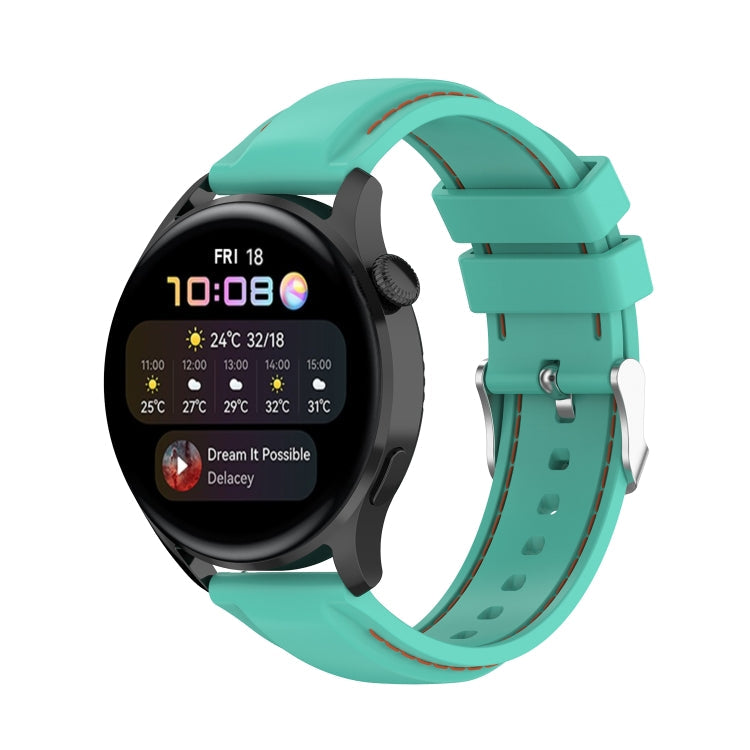 For Huawei Watch 3 / 3 Pro 22mm Silicone Watch Band(Green)