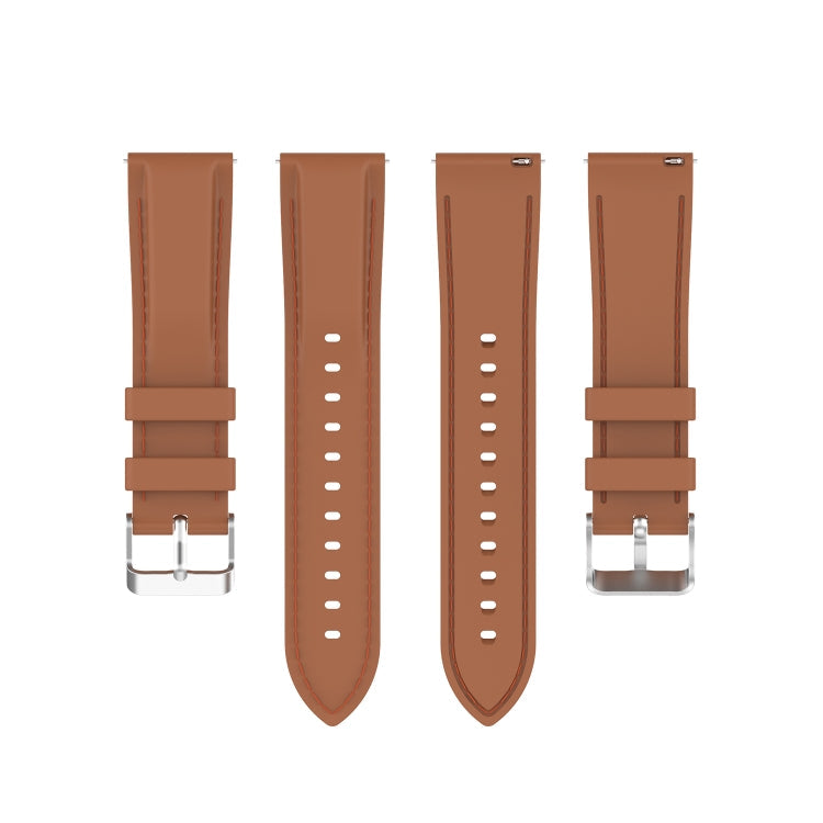 For Huawei Watch 3 / 3 Pro 22mm Silicone Watch Band(Brown)