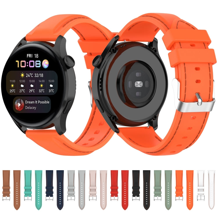 For Huawei Watch 3 / 3 Pro 22mm Silicone Watch Band(White)