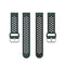 For Huawei Watch 3 / 3 Pro 22mm Sport Two-color Silicone Watch Band(Green Black)