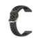 For Huawei Watch 3 / 3 Pro 22mm Sport Two-color Silicone Watch Band(Anthracite Black)
