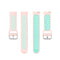 For Huawei Watch 3 / 3 Pro 22mm Sport Two-color Silicone Watch Band(Light Pink Mint Green)