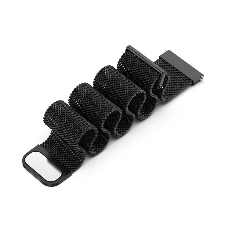 For Huawei Watch 3 / 3 Pro 22mm Milanese Loop Watch Band(Black)