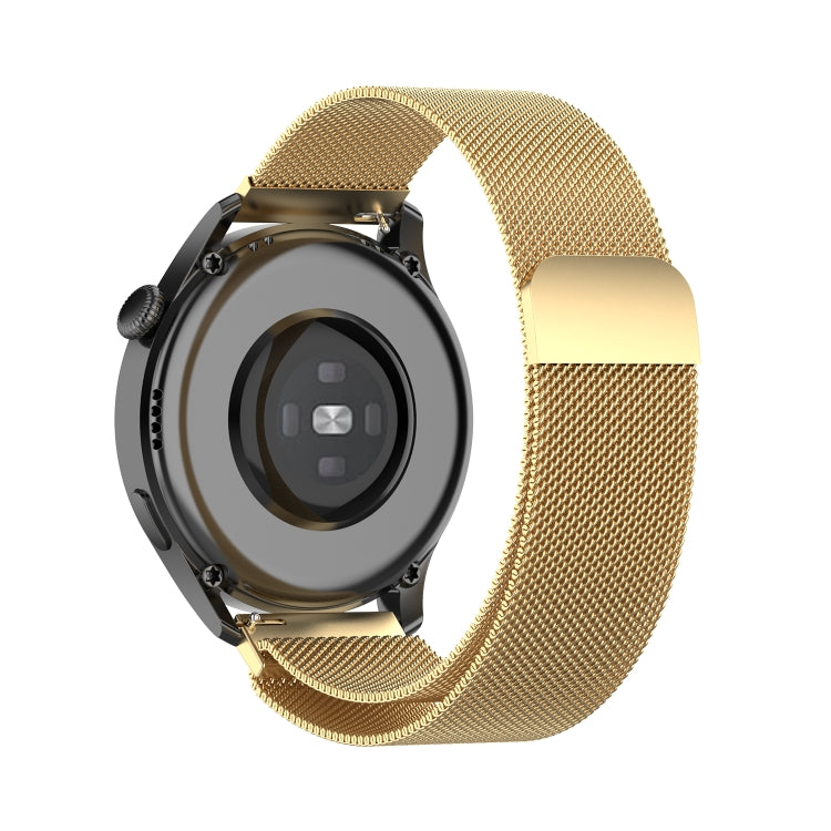 For Huawei Watch 3 / 3 Pro 22mm Milanese Loop Watch Band(Gold)