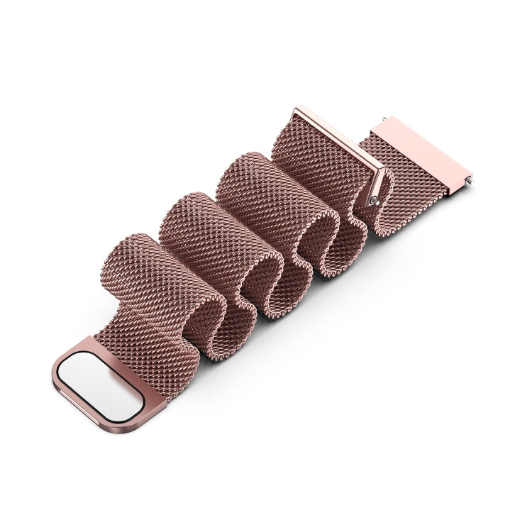 For Huawei Watch 3 / 3 Pro 22mm Milanese Loop Watch Band(Rose Pink)