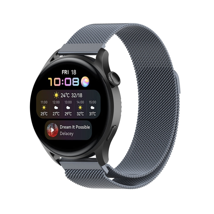 For Huawei Watch 3 / 3 Pro 22mm Milanese Loop Watch Band(Grey)