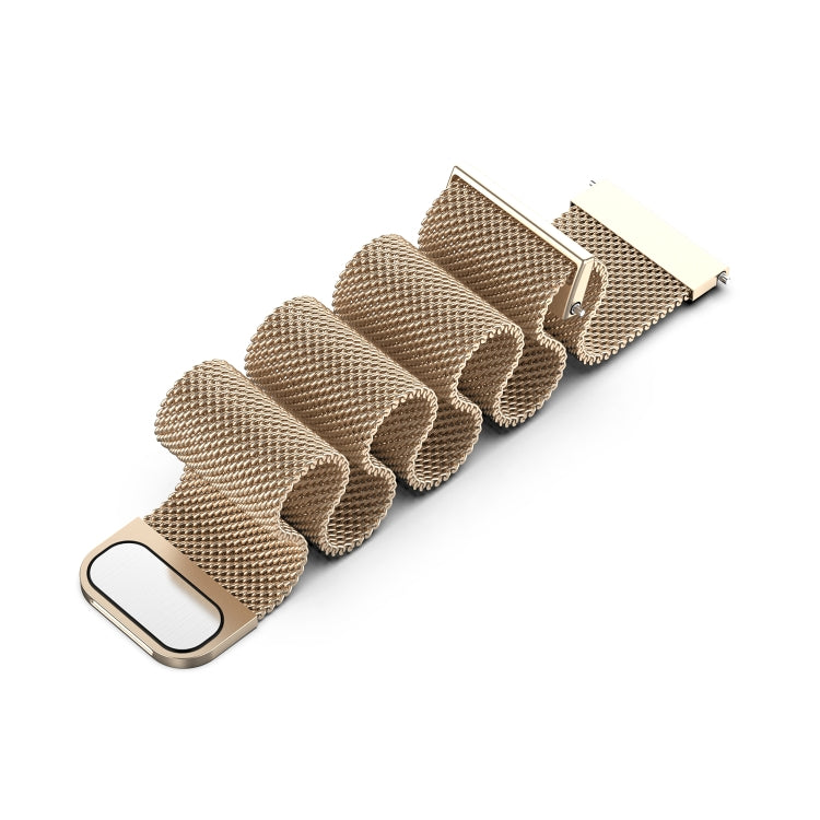 For Huawei Watch 3 / 3 Pro 22mm Milanese Loop Watch Band(Champagne Gold)