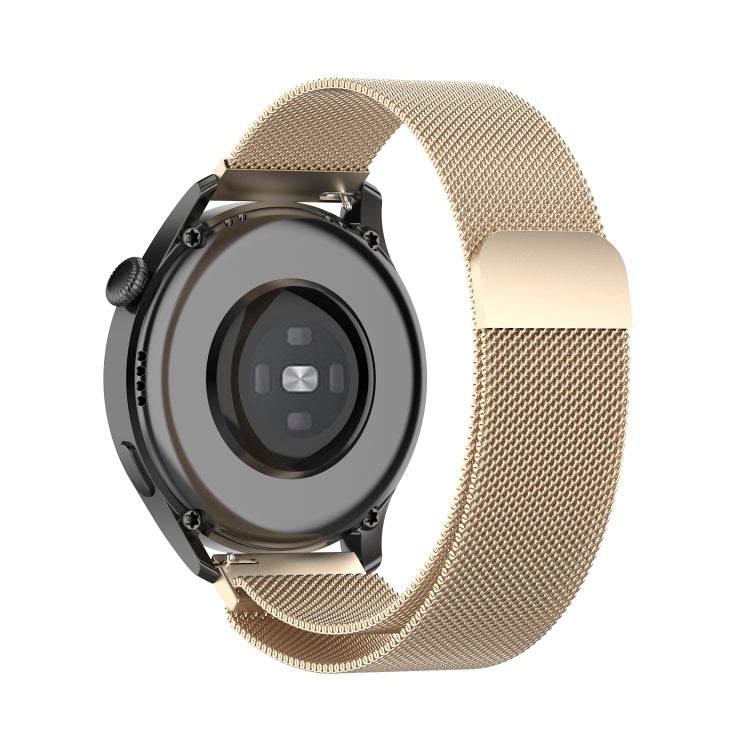 For Huawei Watch 3 / 3 Pro 22mm Milanese Loop Watch Band(Champagne Gold)