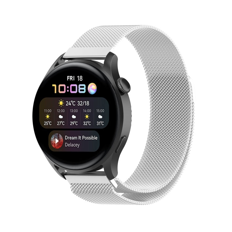For Huawei Watch 3 / 3 Pro 22mm Milanese Loop Watch Band(Silver)