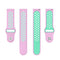 For Huawei Watch 3 / 3 Pro 22mm Two-color Silicone Watch Band(Pink Mint Green)