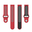 For Huawei Watch 3 / 3 Pro 22mm Two-color Silicone Watch Band(Red Black)