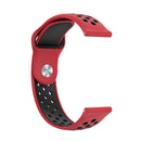For Huawei Watch 3 / 3 Pro 22mm Two-color Silicone Watch Band(Red Black)